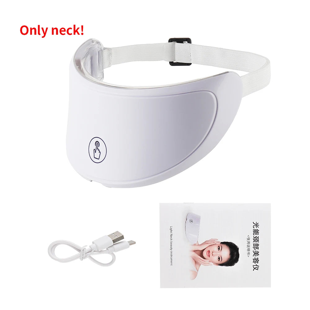 Wireless 7-Color LED Face & Neck Mask Light Therapy • Skin Care • At-Home Beauty Device