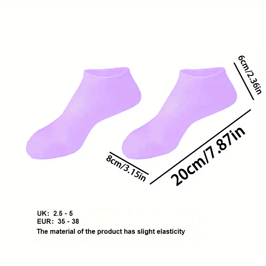 Moisturizing Silicone Foot Socks – Repair Dry & Cracked Feet Overnight