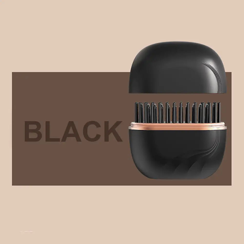 Mini Heated Hair Straightening Brush Portable • Fast Styling • Smooth Finish