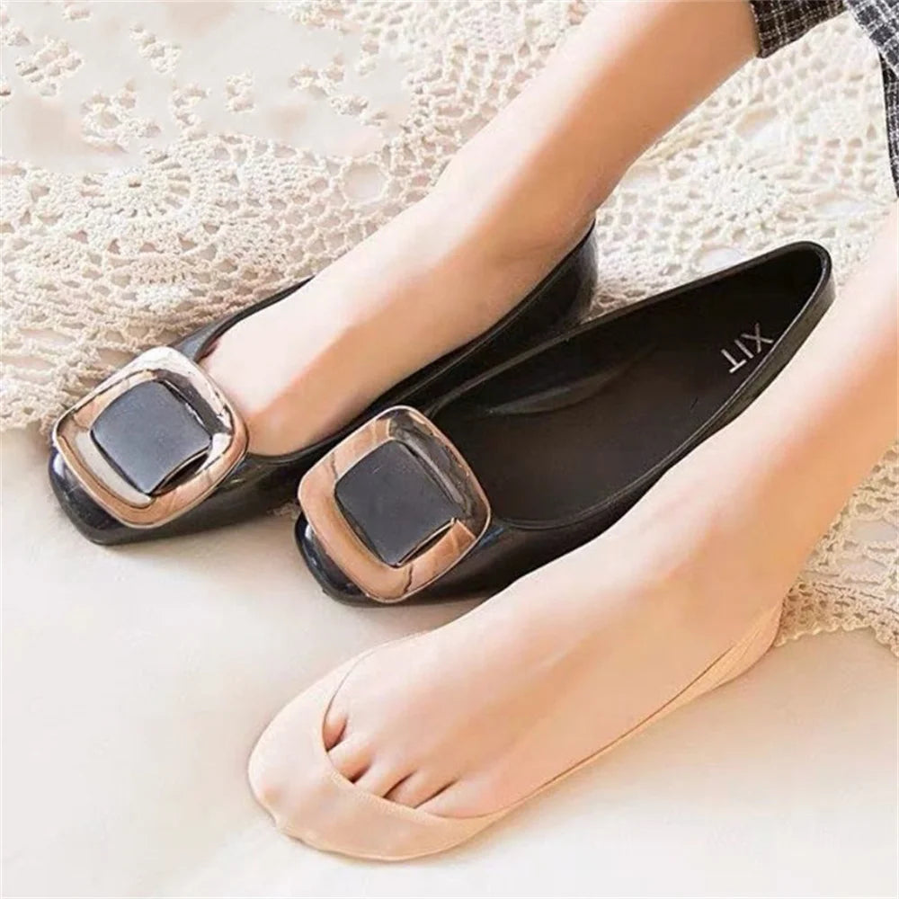 Invisible Cushion Socks with Built-In Pads (3 Pairs) – Non-Slip Comfort for Heels & Flats