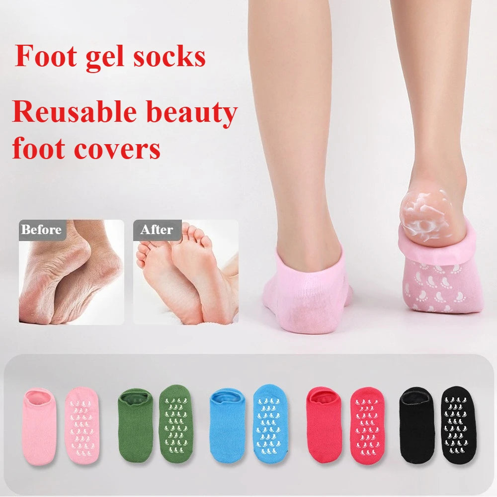 Moisturizing Silicone Foot Socks – Repair Dry & Cracked Feet Overnight